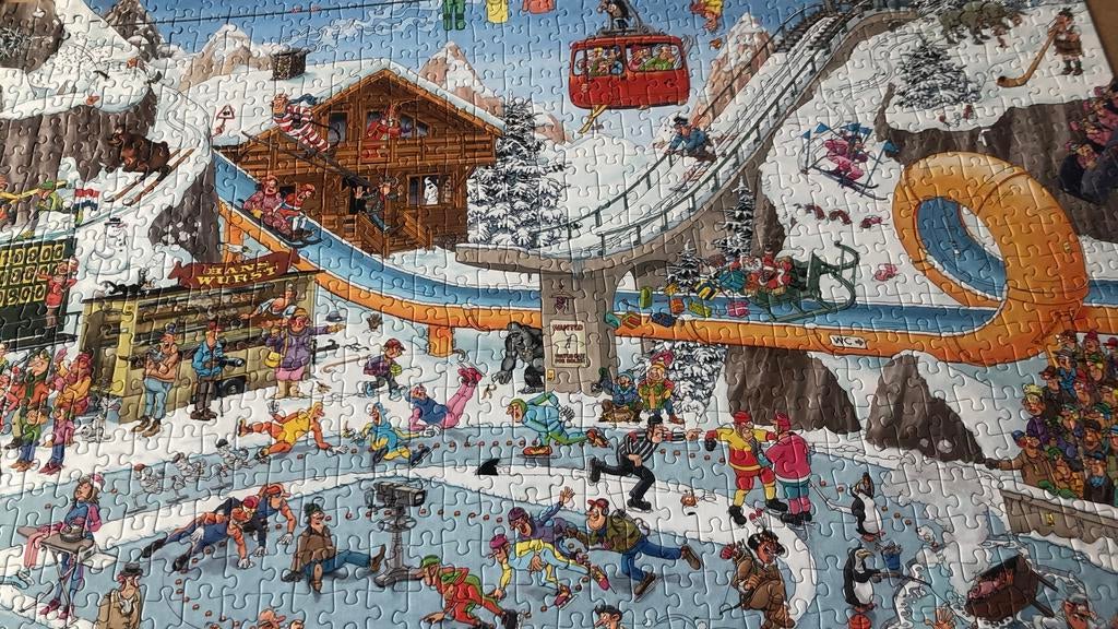 Jan van Haasteren puzzel 1000 stukjes, Ophalen, 500 t/m 1500 stukjes, Zo goed als nieuw