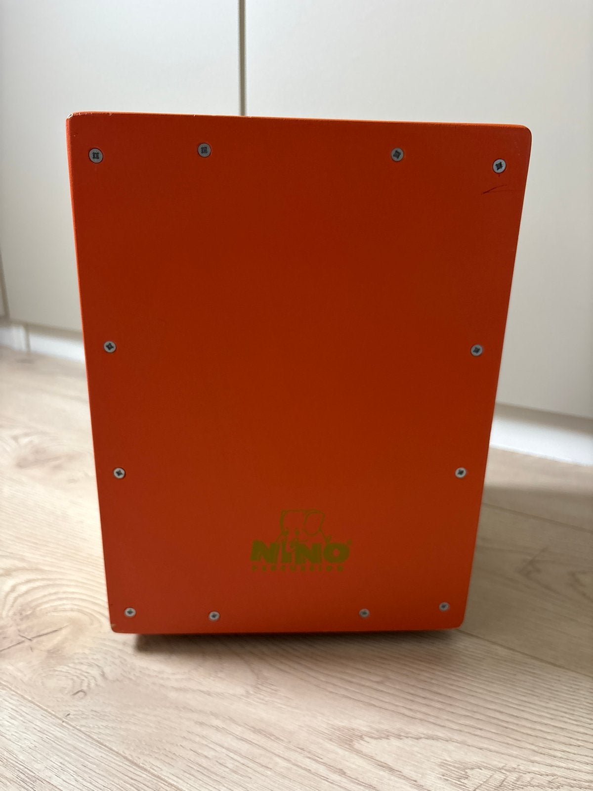 Nino Percussion Cajon - Oranje/Hout, Muziek en Instrumenten, Ophalen, Gebruikt, Overige soorten