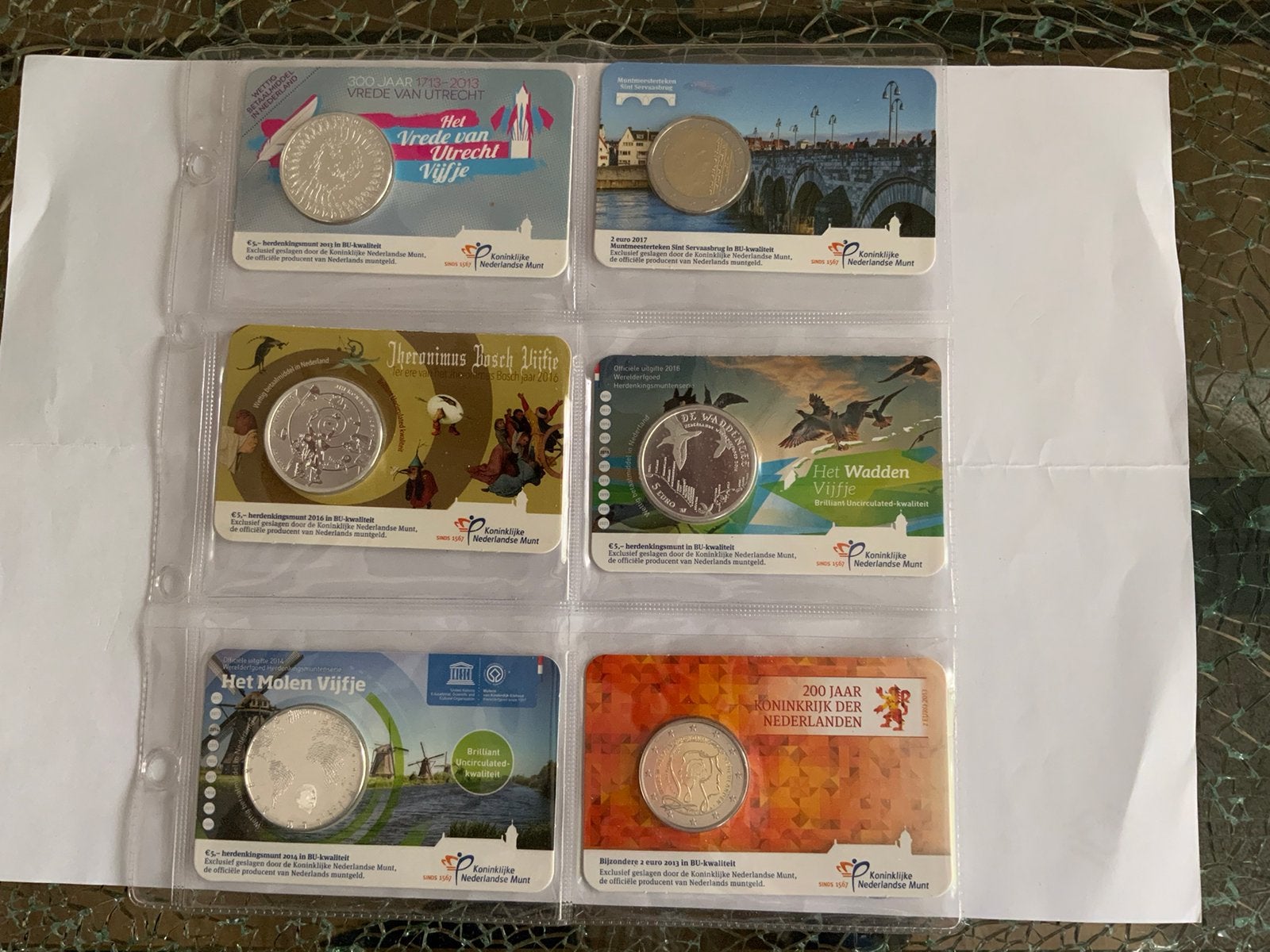 DIVERSE COINCARDS  BU, Postzegels en Munten, Munten | Europa | Euromunten, Ophalen of Verzenden, Overige landen, 2 euro