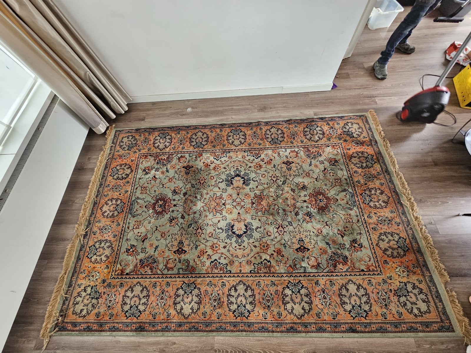 Dutchbone vloerkleed 200x300, Huis en Inrichting, Stoffering | Tapijten en Kleden, Ophalen, Gebruikt, Beige, 200 cm of meer