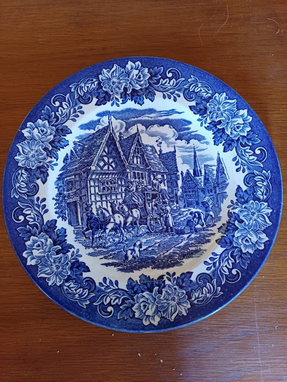 Antiek Engels Dickens Serie Staffordshire Bord, Ophalen of Verzenden