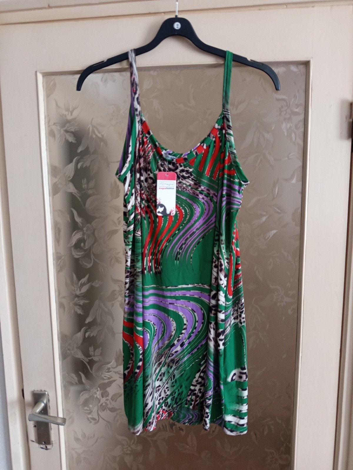 Magna Fashion Zomerjurk/top met Levendige Print, Meerkleurig, Jurk, Nieuw, Ophalen of Verzenden