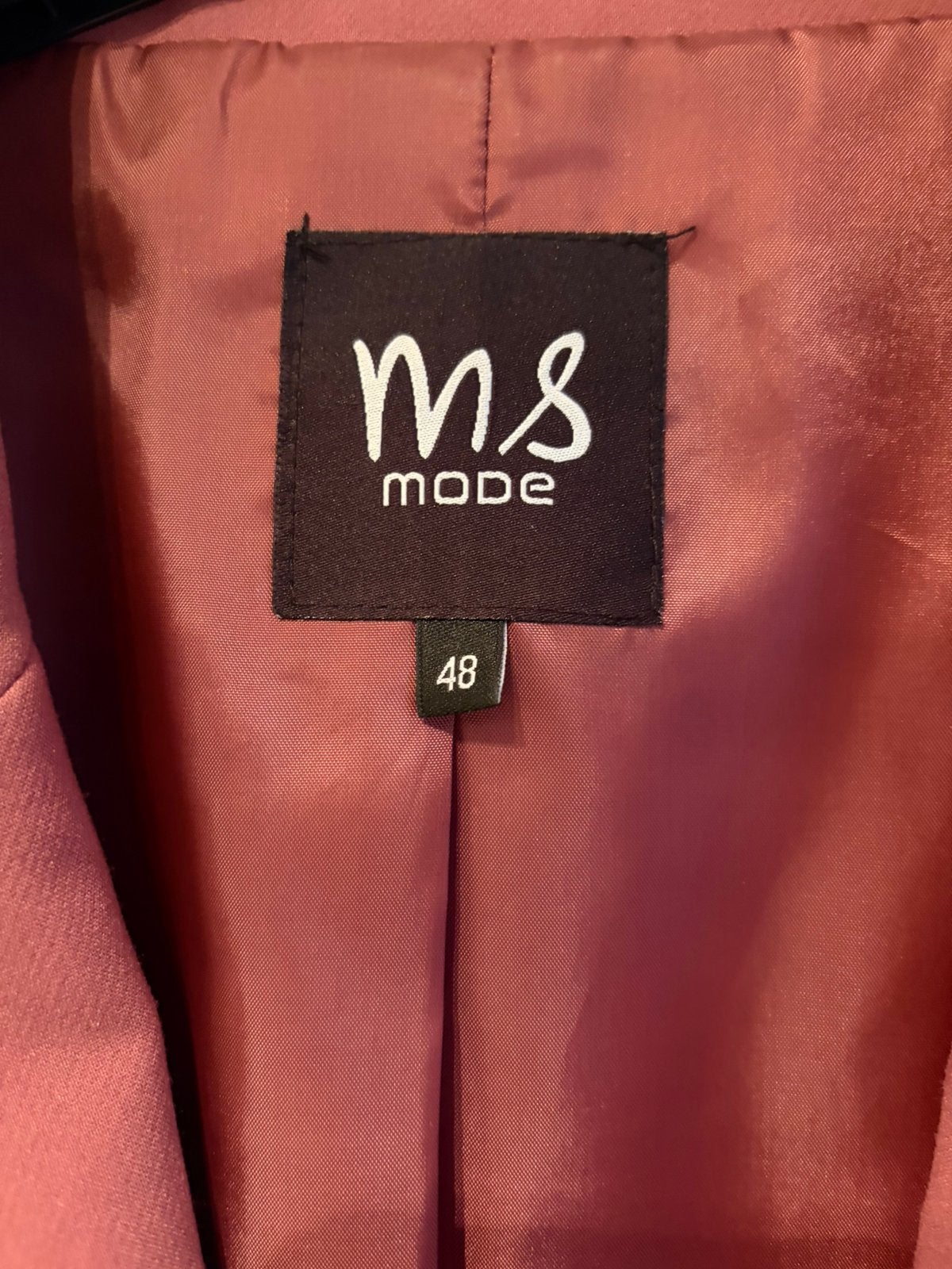 Blazer, MS Mode, oud-roze, maat 48, Ophalen of Verzenden, Zo goed als nieuw, Maat 46/48 (XL) of groter, Roze