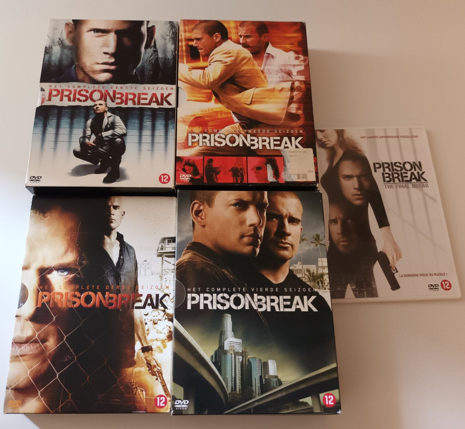 dvd Prison Break seizoen 1-4 + The Final Break, Vanaf 12 jaar, Ophalen of Verzenden, Zo goed als nieuw, Actie en Avontuur