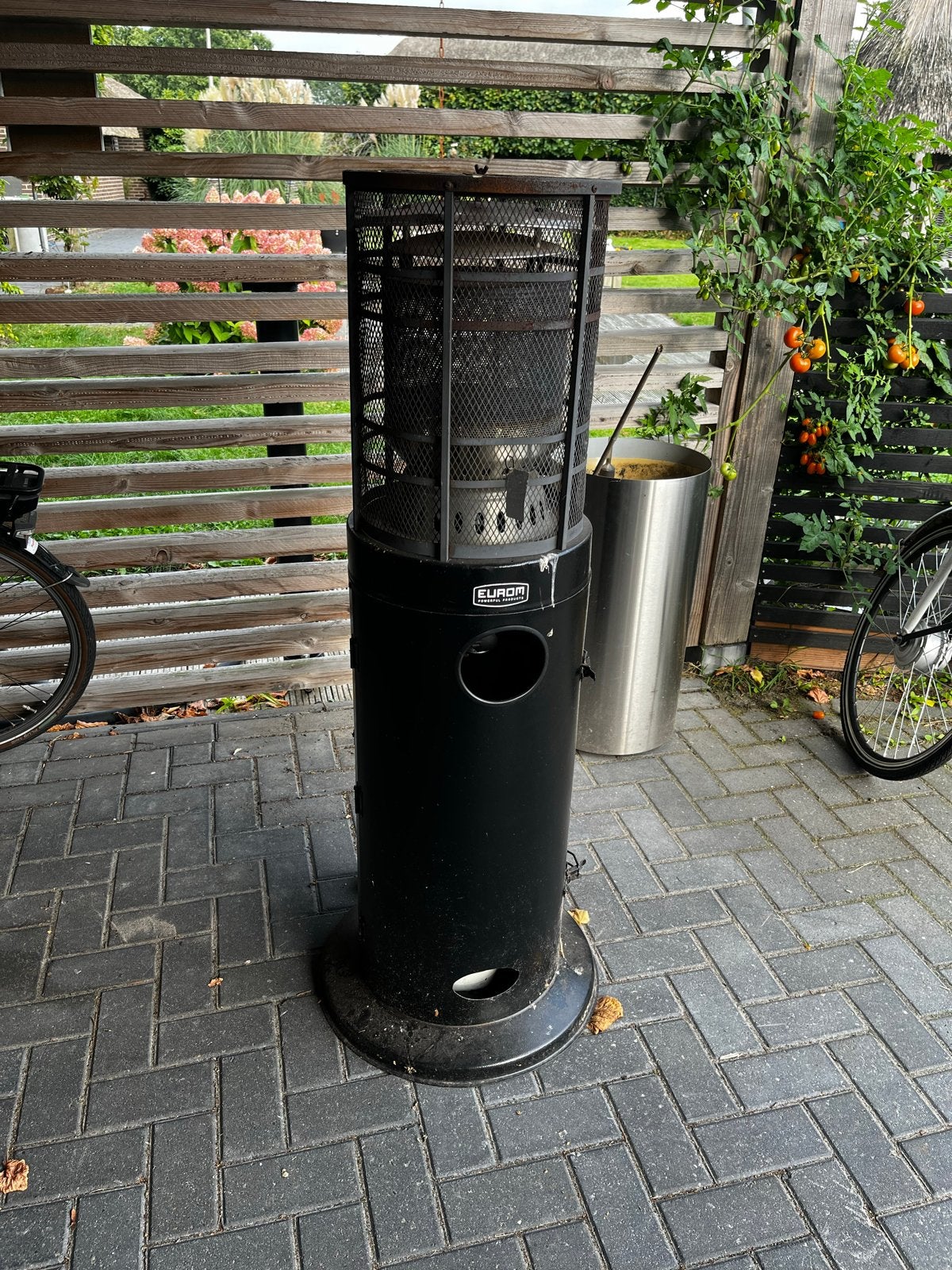 Eurom Gas Terrasverwarmer - Perfect voor Gezellige Avonden, Tuin en Terras, Ophalen of Verzenden, Gebruikt, Gas, Vloer