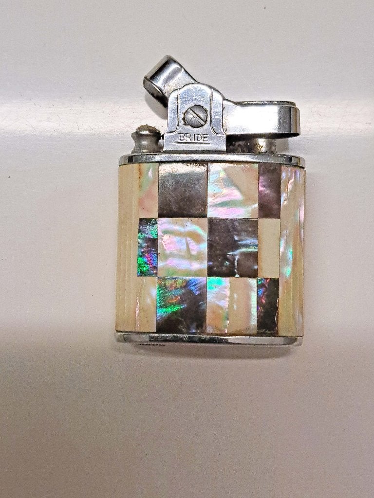 Art Deco parelmoer aansteker bride aansteker mc, Ophalen of Verzenden, Gebruikt, Aansteker