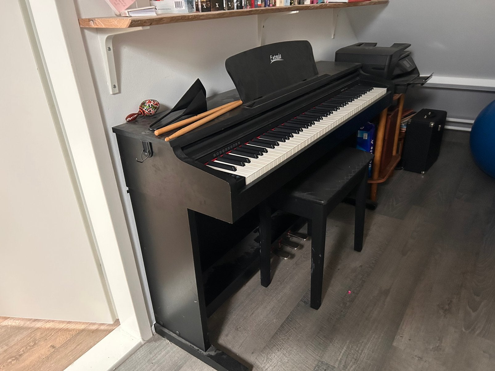 Oostendorp Entrada D100a digitale piano, Ophalen, Gebruikt, Zwart, Digitaal