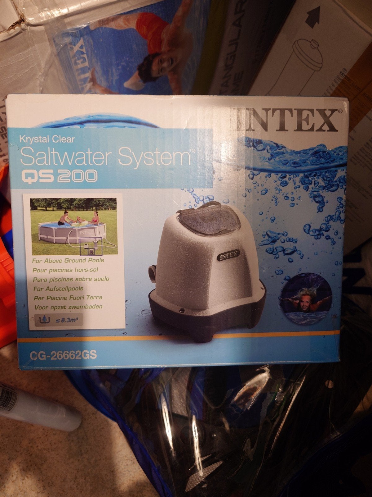 Intex Krystal clear saltwater system QS200, Ophalen of Verzenden, Zo goed als nieuw