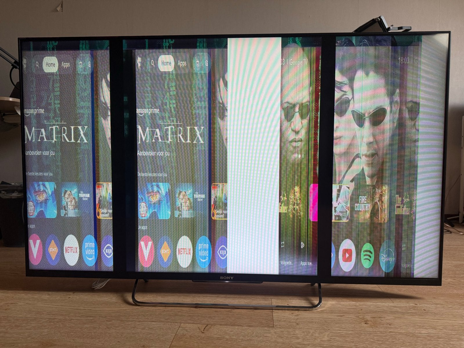 Sony TV met elektronische storing - onderdelen/reparatie, Ophalen, LED, 100 Hz, Smart TV