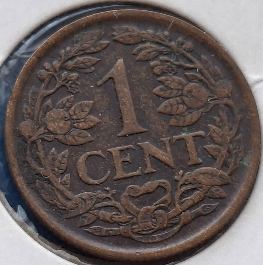 Nederland 1 cent 1926 - Wilhelmina*, Postzegels en Munten, Munten | Nederland, Verzenden, Koningin Wilhelmina, 1 cent, Losse munt