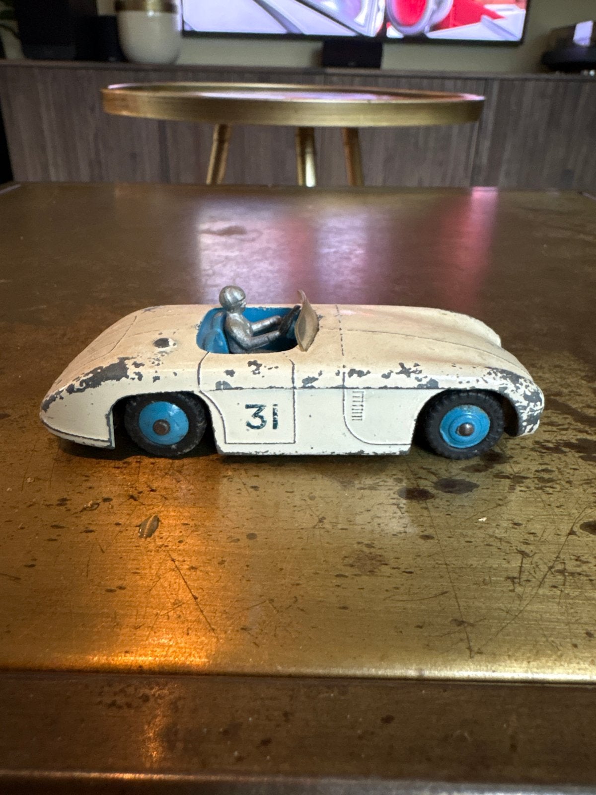 Dinky Toys 133 Cunningham C-5R - Vintage Speelgoedauto, Ophalen of Verzenden, Gebruikt