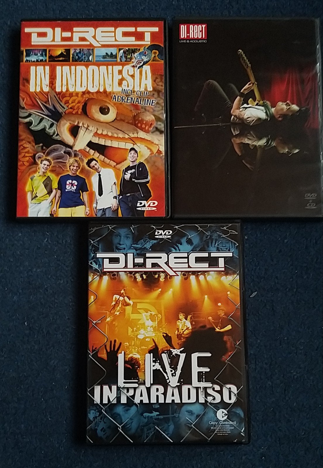 Te koop: 3x DVD Di-rect (oude formatie), Ophalen, Zo goed als nieuw