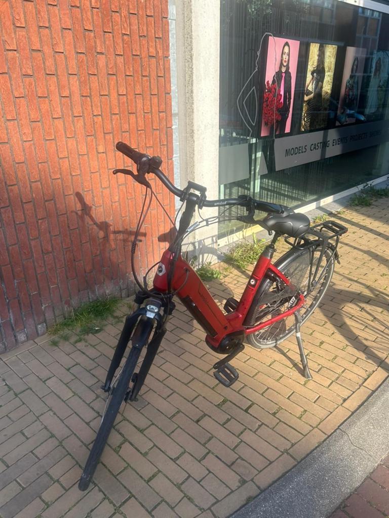 Amslod Milton E-MV I middenmotor i 547 wh i 62, Fietsen en Brommers, Fietsen | Dames | Damesfietsen, Ophalen of Verzenden, Zo goed als nieuw
