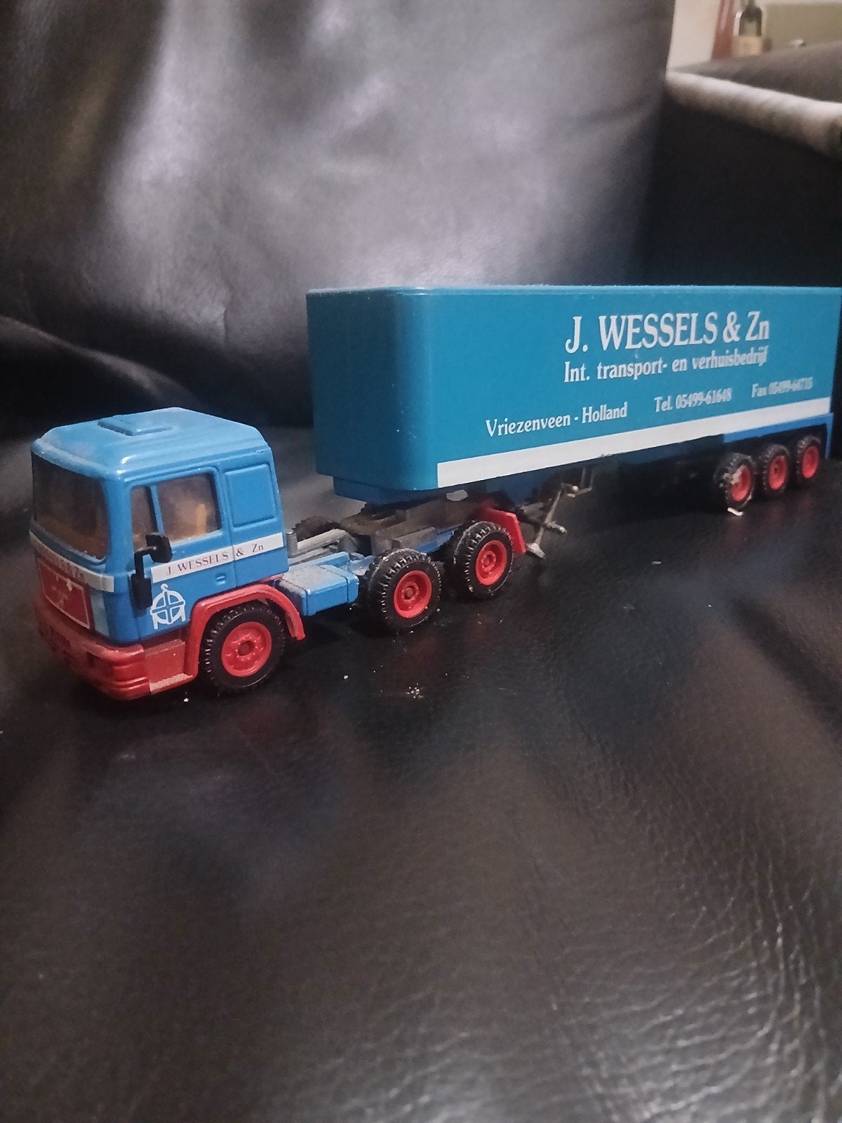 Modelvrachtwagen J. Wessels & Zn met trailer, Hobby en Vrije tijd, Overige merken, Gebruikt, 1:32 tot 1:50, Ophalen of Verzenden