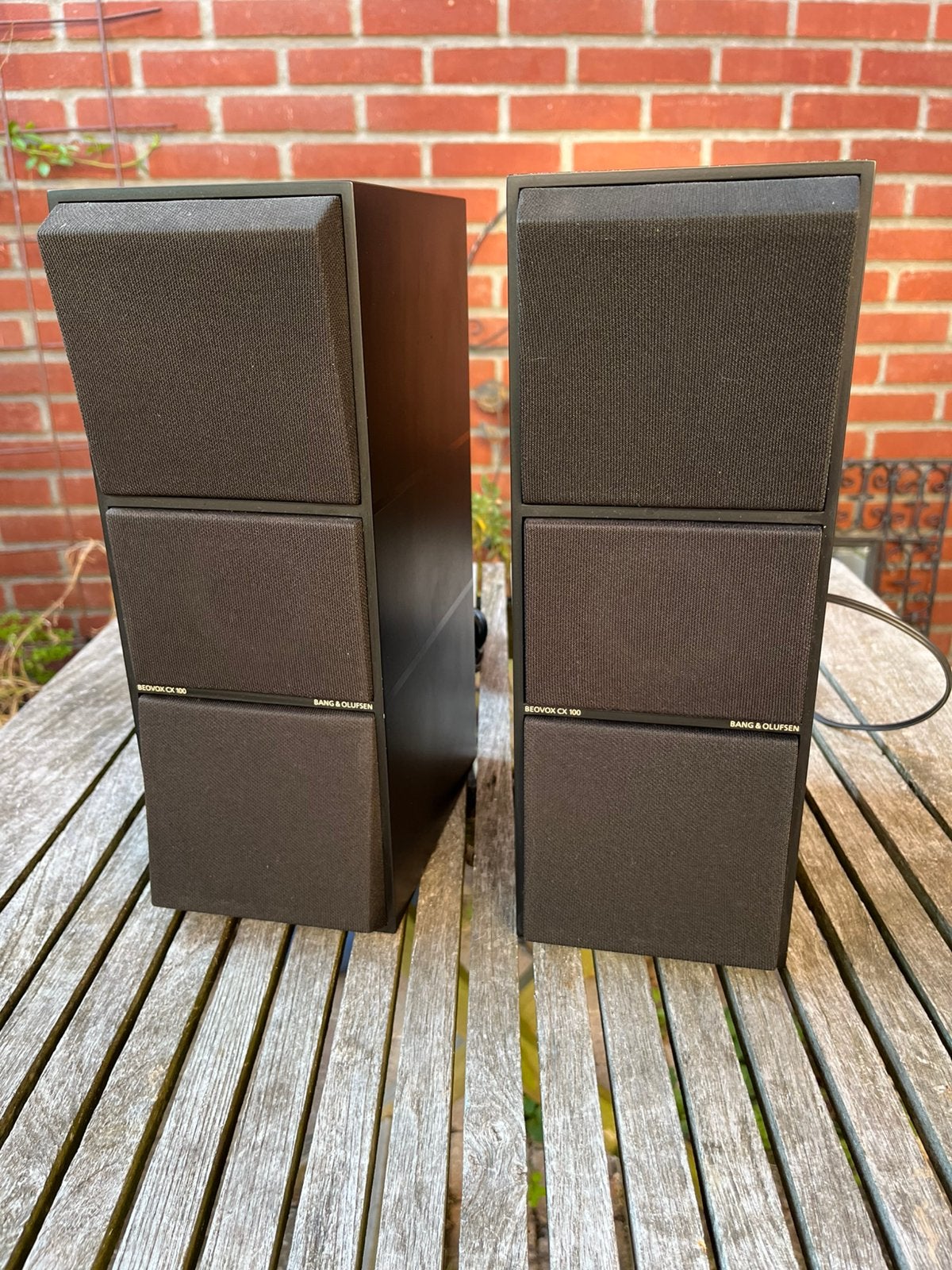 Bang & Olufsen box set Beovox CX 100 zwart, Ophalen of Verzenden, Gebruikt, Bang & Olufsen