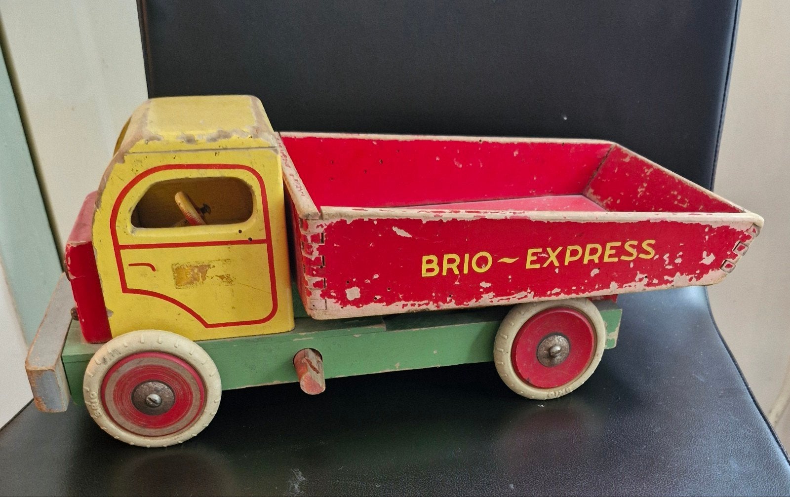 vintage houten vrachtwagen, Antiek en Kunst, Ophalen of Verzenden