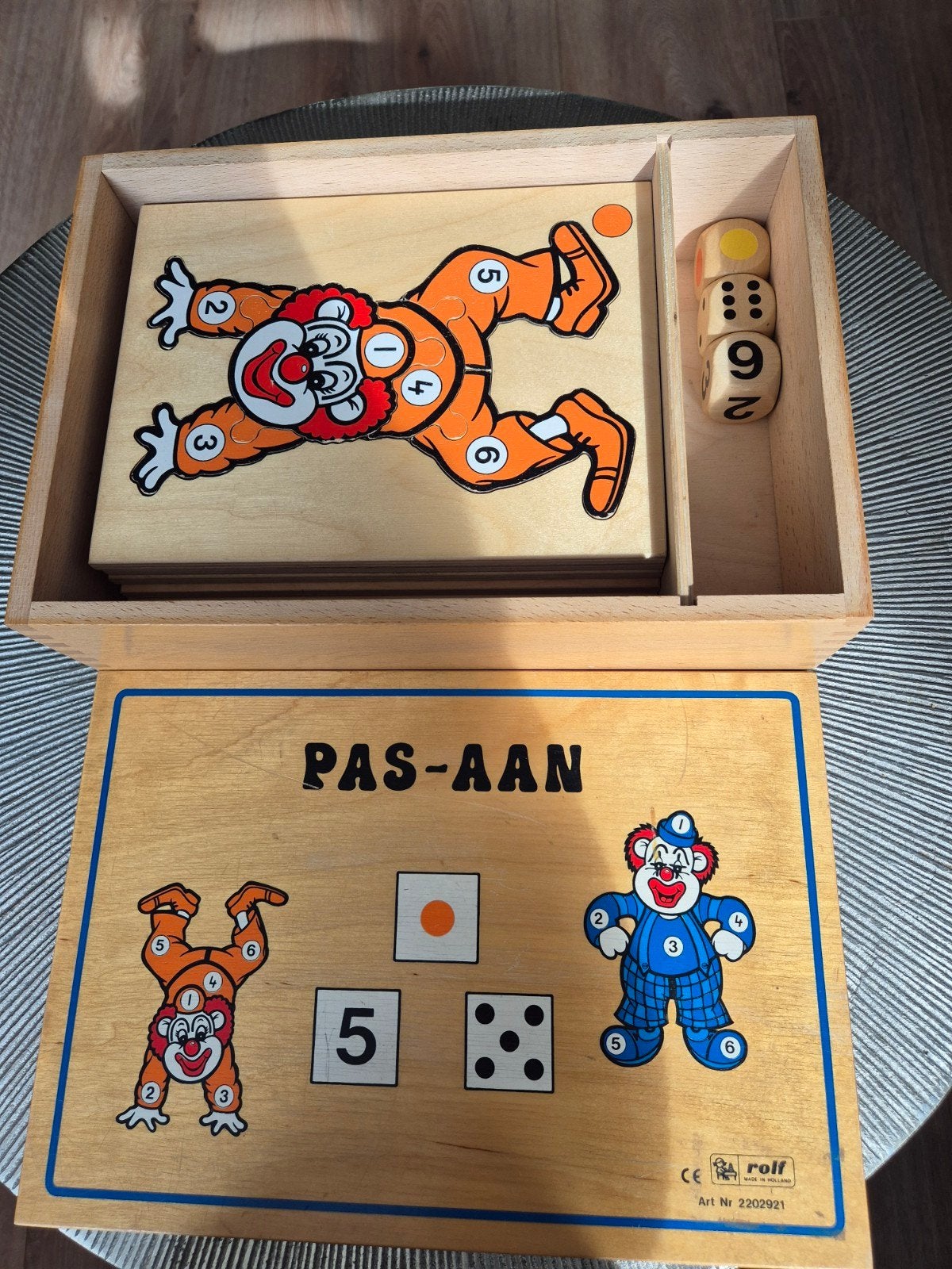 Rolf Pas-Aan Clown Puzzel - Educatief Houten Speelgoed, Ophalen of Verzenden, Gebruikt, Puzzelen