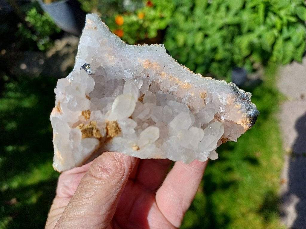D10-6 Kwarts punten Madan Bulgarije #collecte #verzameling, Ophalen of Verzenden, Mineraal