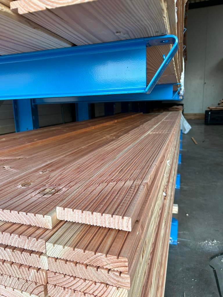 Douglas vlonderplank 2.5x14.0x300/400 cm, Tuin en Terras, Ophalen of Verzenden, Nieuw, Hout