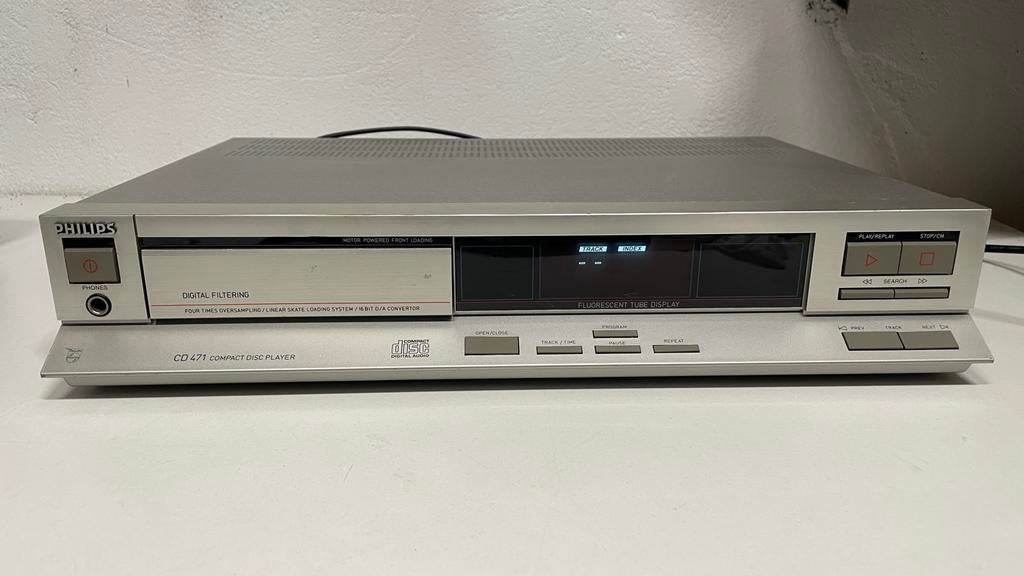 Philips CD471 Compact Disc Speler - Vintage CD-speler, Ophalen of Verzenden, Gebruikt, Philips