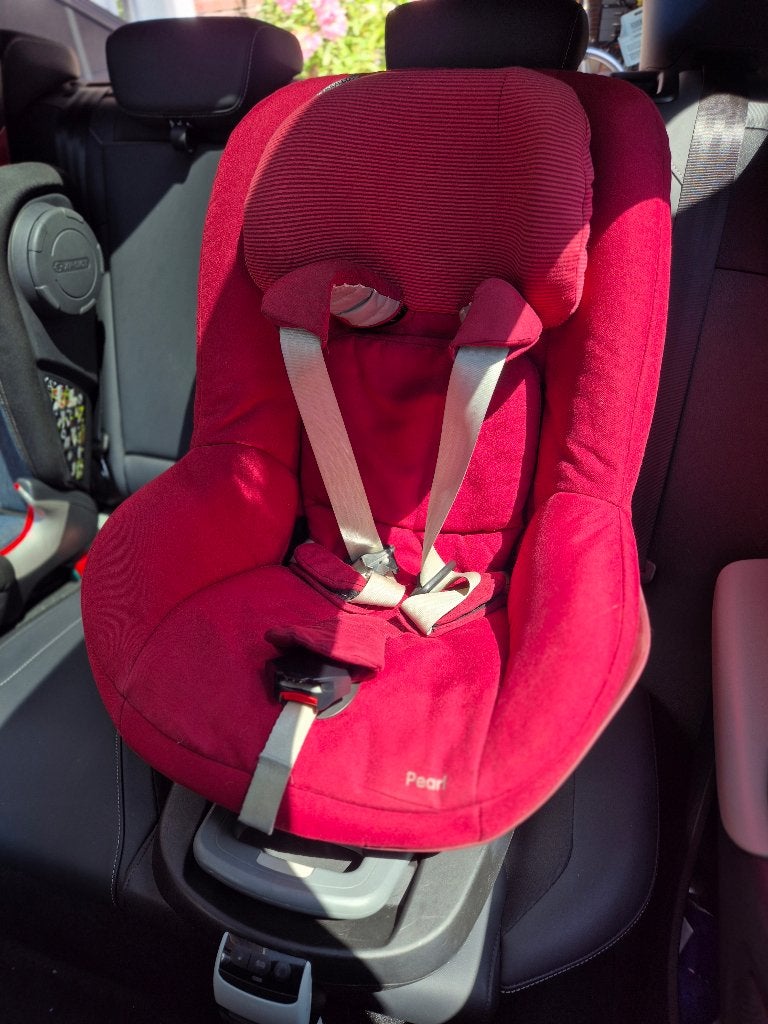 Maxi-Cosi Pearl autostoeltje met isofix en zomerhoes, Ophalen, Gebruikt, 9 t/m 18 kg, Isofix