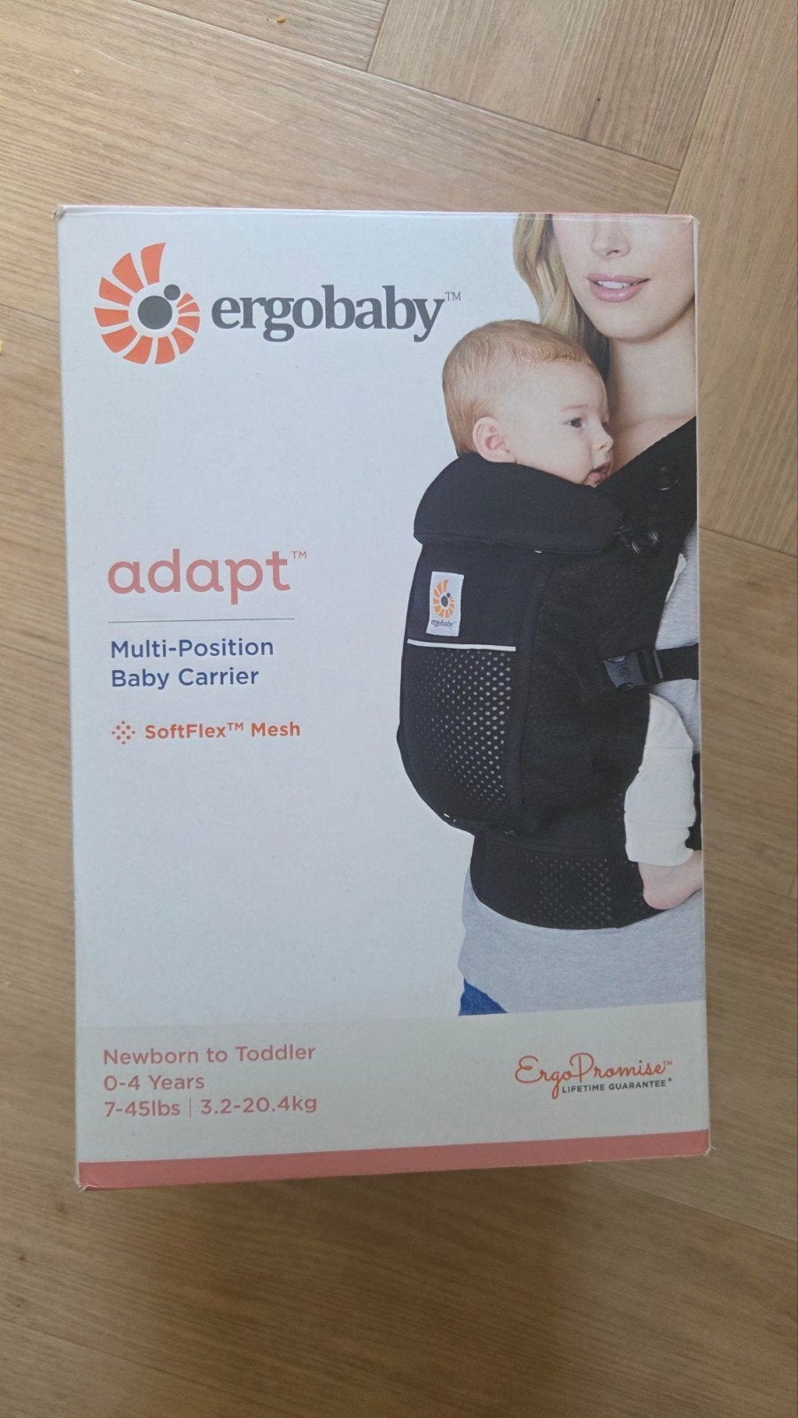 Ergobaby Adapt Multi-Position Draagzak - Onyx Black, Kinderen en Baby's, Babydragers en Draagdoeken, Overige merken, Buik of Rug