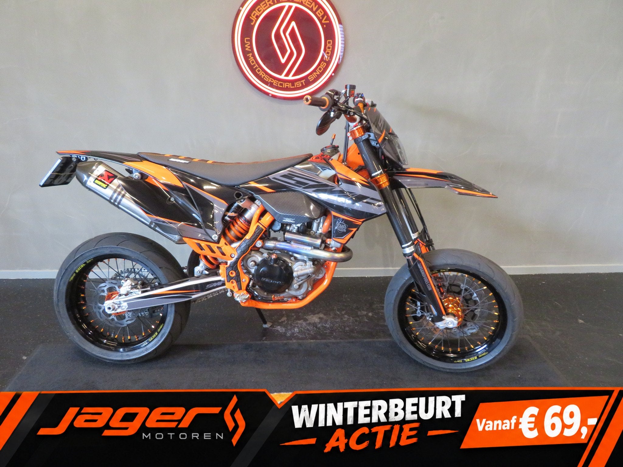 KTM 500 EXC SUPERMOTO SUPERMOTARD AKRA (bj 2014), SuperMoto, Gebruikt, Bedrijf