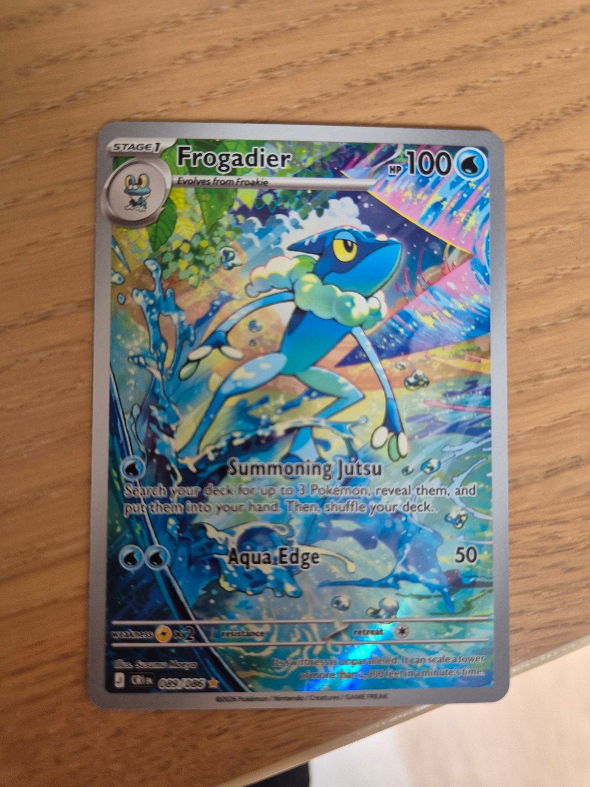 Frogadier 089/086 Pokémon kaart, Ophalen of Verzenden, Nieuw, Losse kaart