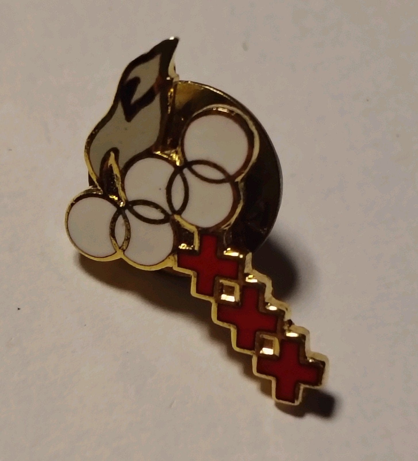 Olympische Spelen Amsterdam Emaille Speldje Pin, Ophalen of Verzenden, Zo goed als nieuw, Sport