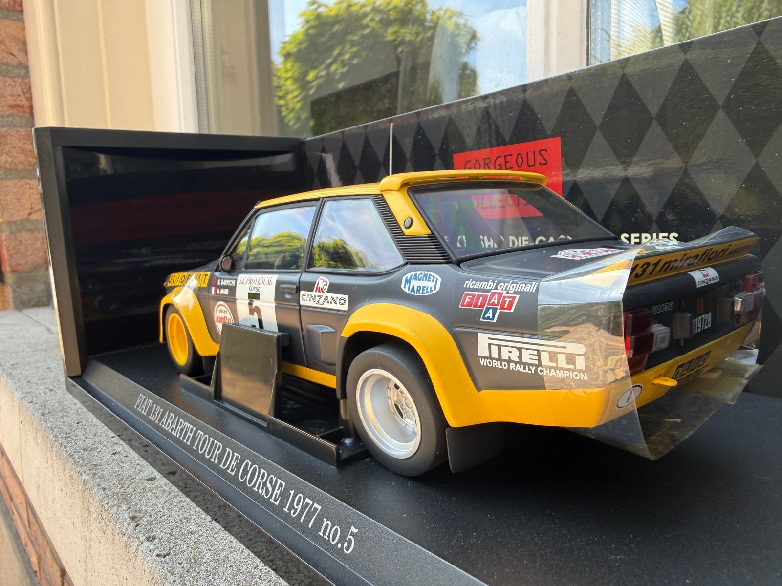 Fiat 131 Abarth #5 Tour de Corse 1977 Kyosho No. 08372A, Kyosho, Auto, Nieuw, Ophalen of Verzenden