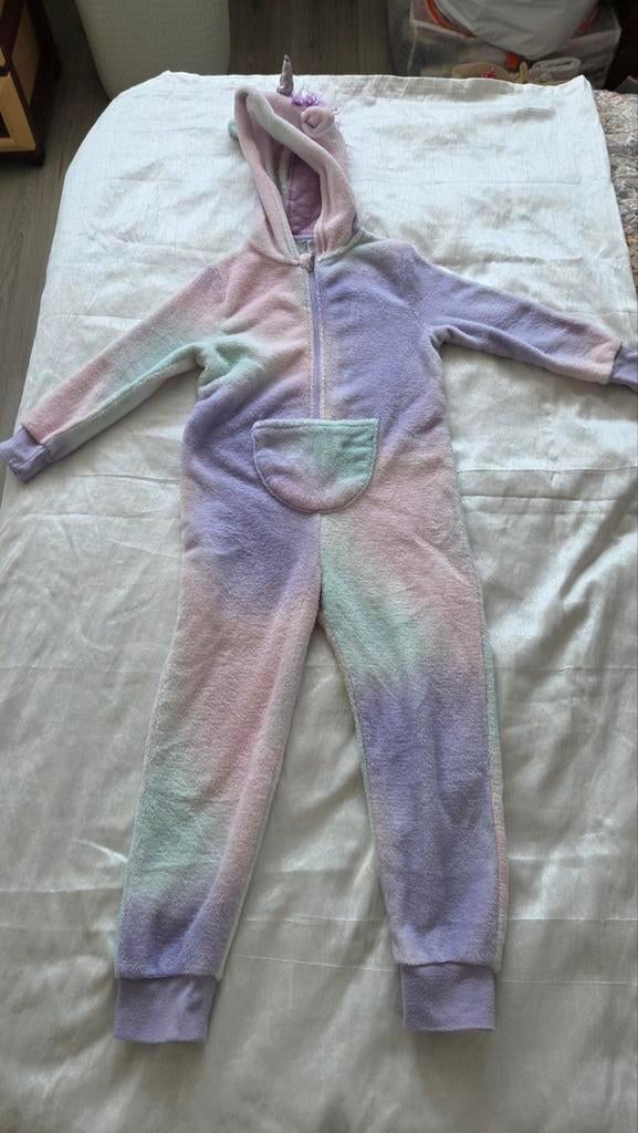 Unicorn Onesie Regenboog - huispak, Kinderen en Baby's, Carnavalskleding en Verkleedspullen, Meisje, 110 t/m 116, Ophalen of Verzenden