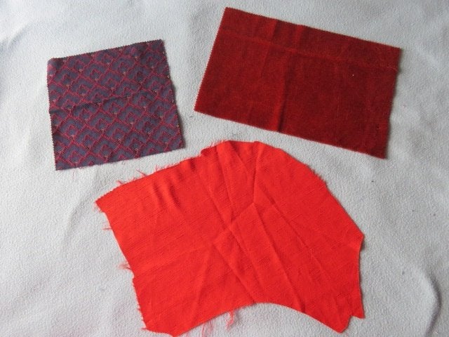 4 restlapjes vintage stof voor maar 1 euro #8, Hobby en Vrije tijd, Stoffen en Lappen, Nieuw, Ophalen of Verzenden, 30 tot 120 cm