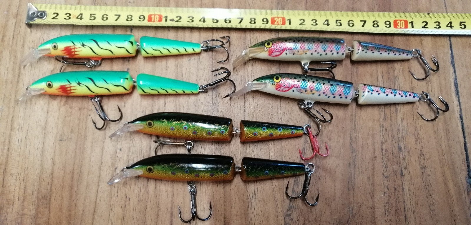 6x Rapala J13 toppers! Pluggen, jointed, 13 cm, Ophalen, Overige typen