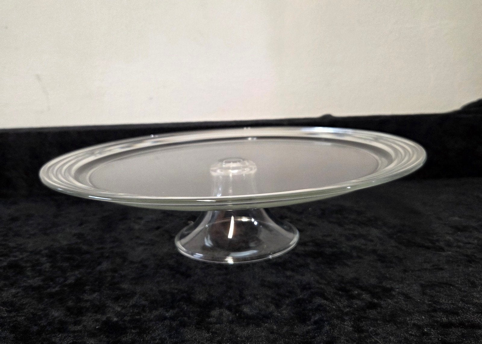 glazen taartplateau, Huis en Inrichting, Ophalen, Gebruikt, Taartplateau, Glas