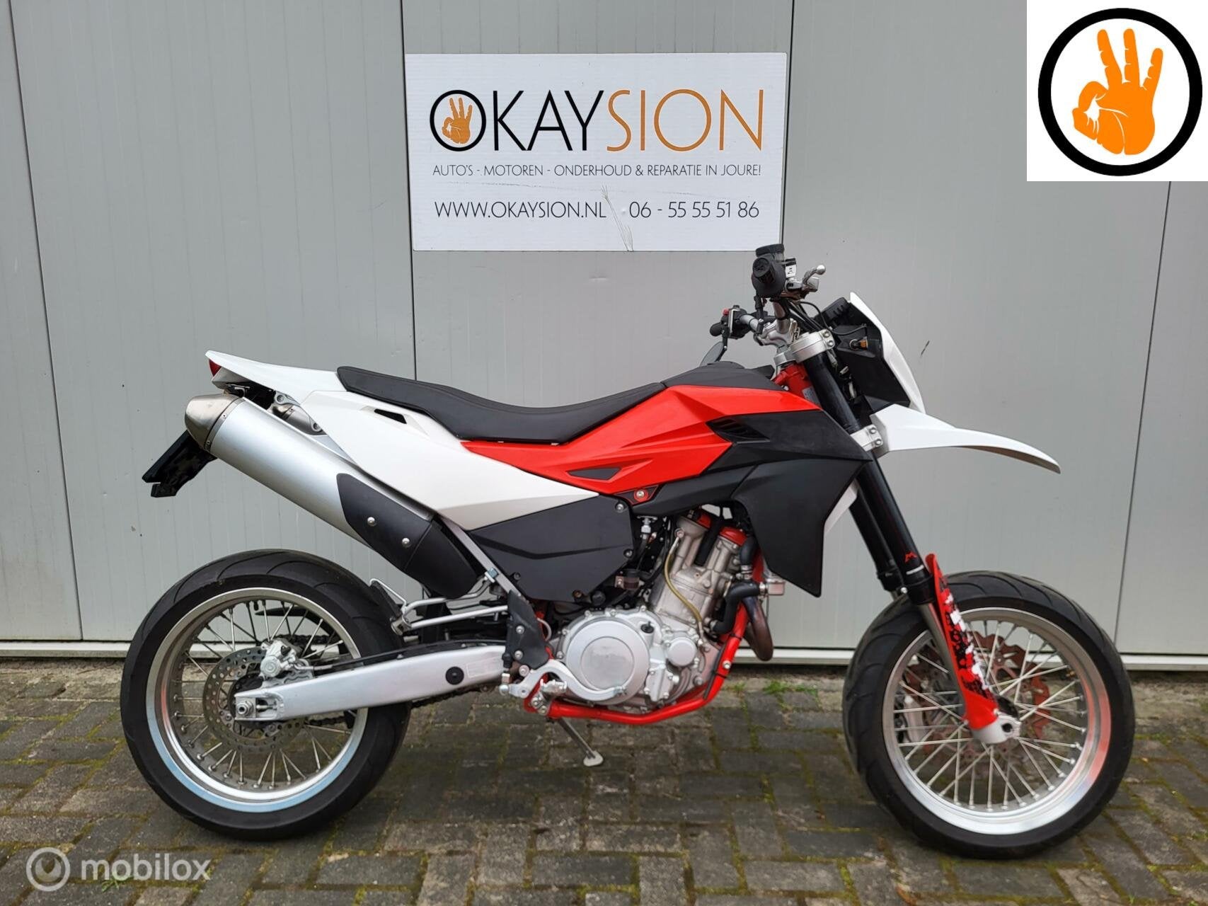 Dikke SWM SM 650R Supermoto (bj 2015) 58pk! Husqvarna 630, SWM, Bedrijf, Meer dan 35 kW, Toermotor