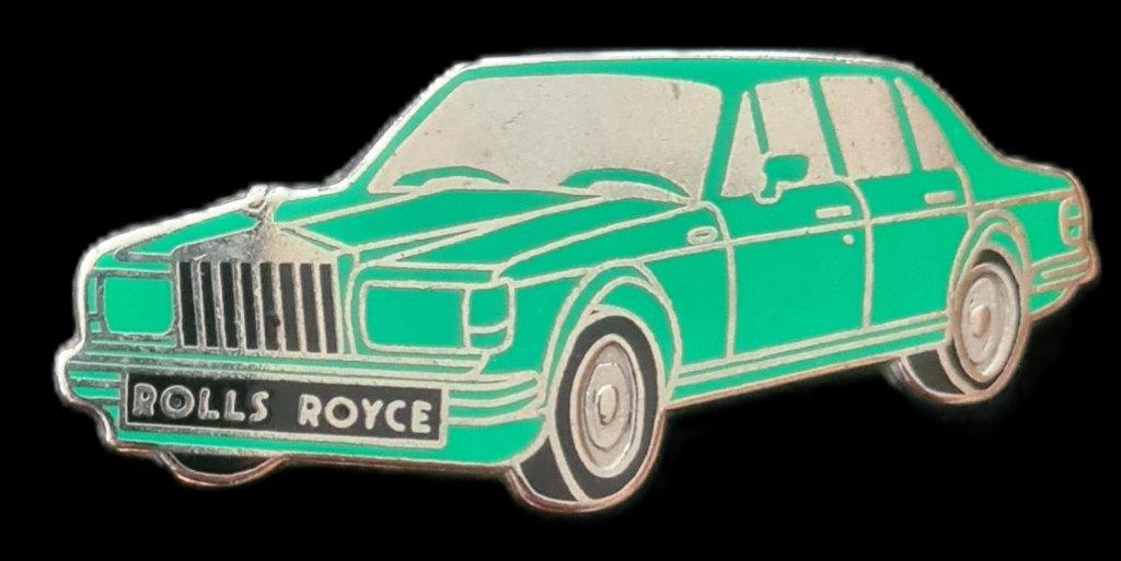 Rolls Royce afb. pin- groen emaille, Verzenden, Nieuw, Transport, Speldje of Pin
