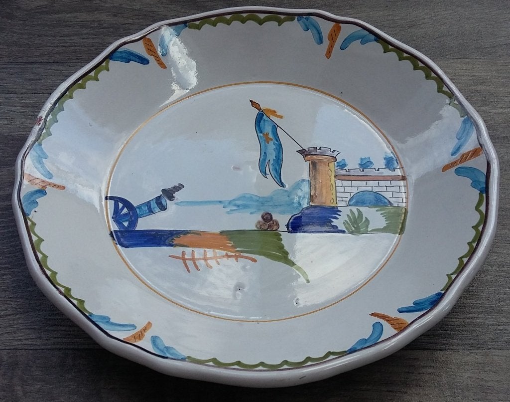 Omstreeks 1900 Faience Gedenkbord Bord Franse Revolutie, Ophalen of Verzenden