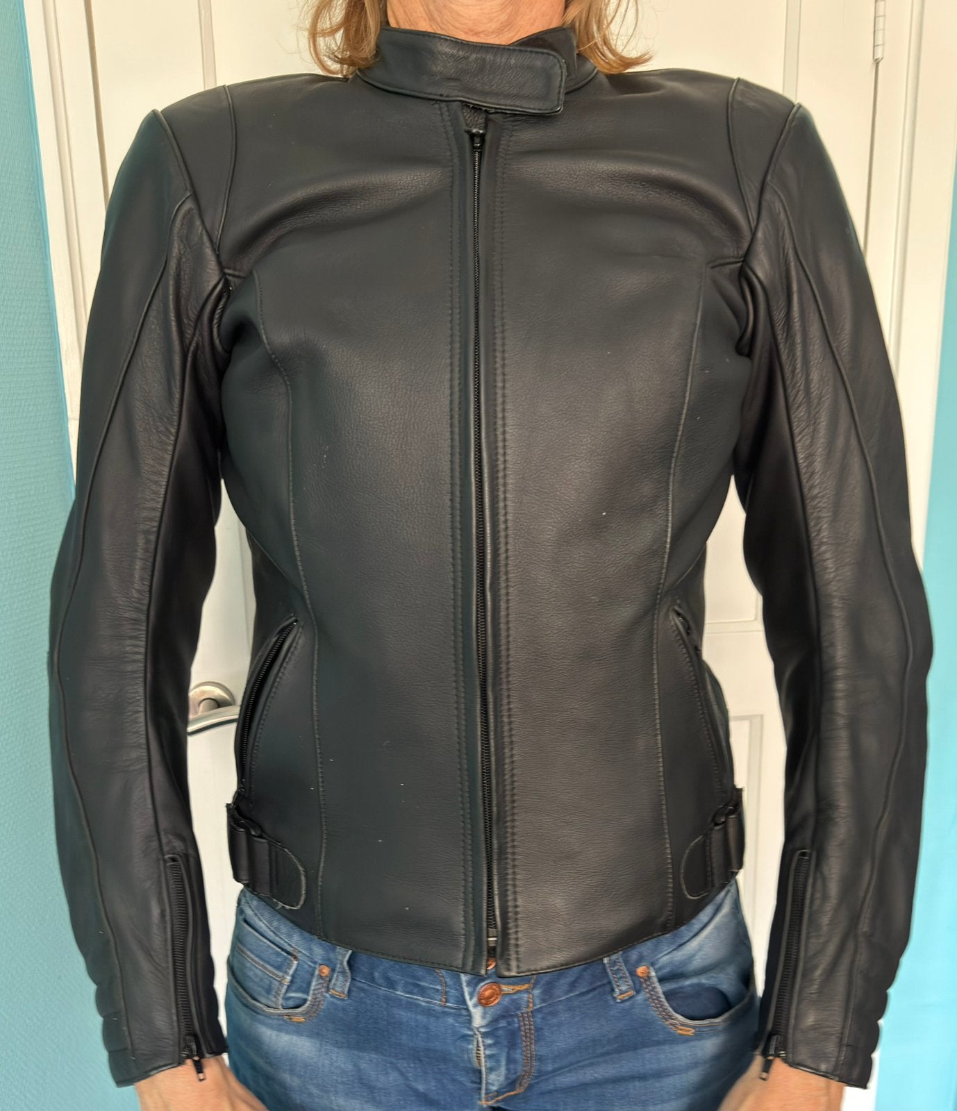 Motorjas dames, Ophalen of Verzenden, Tweedehands, Dames, Jas | leer