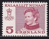 949 - Groenland michel 106 postfris , koningin Margarethe II, Verzenden, Denemarken, Postfris