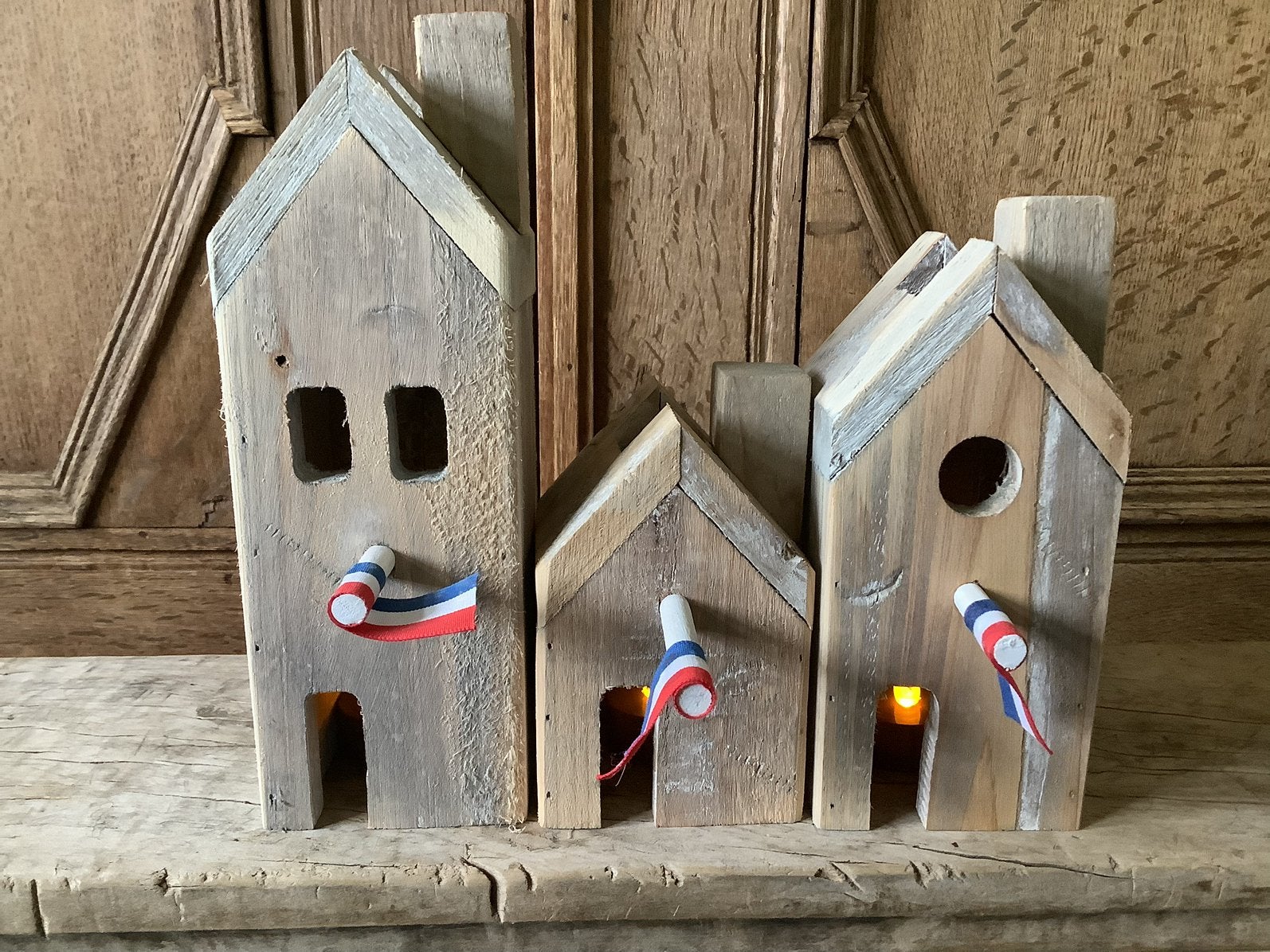 NIEUW set houten huisjes, dit is DE HOLLANDSE STRAAT, Ophalen of Verzenden, Nieuw