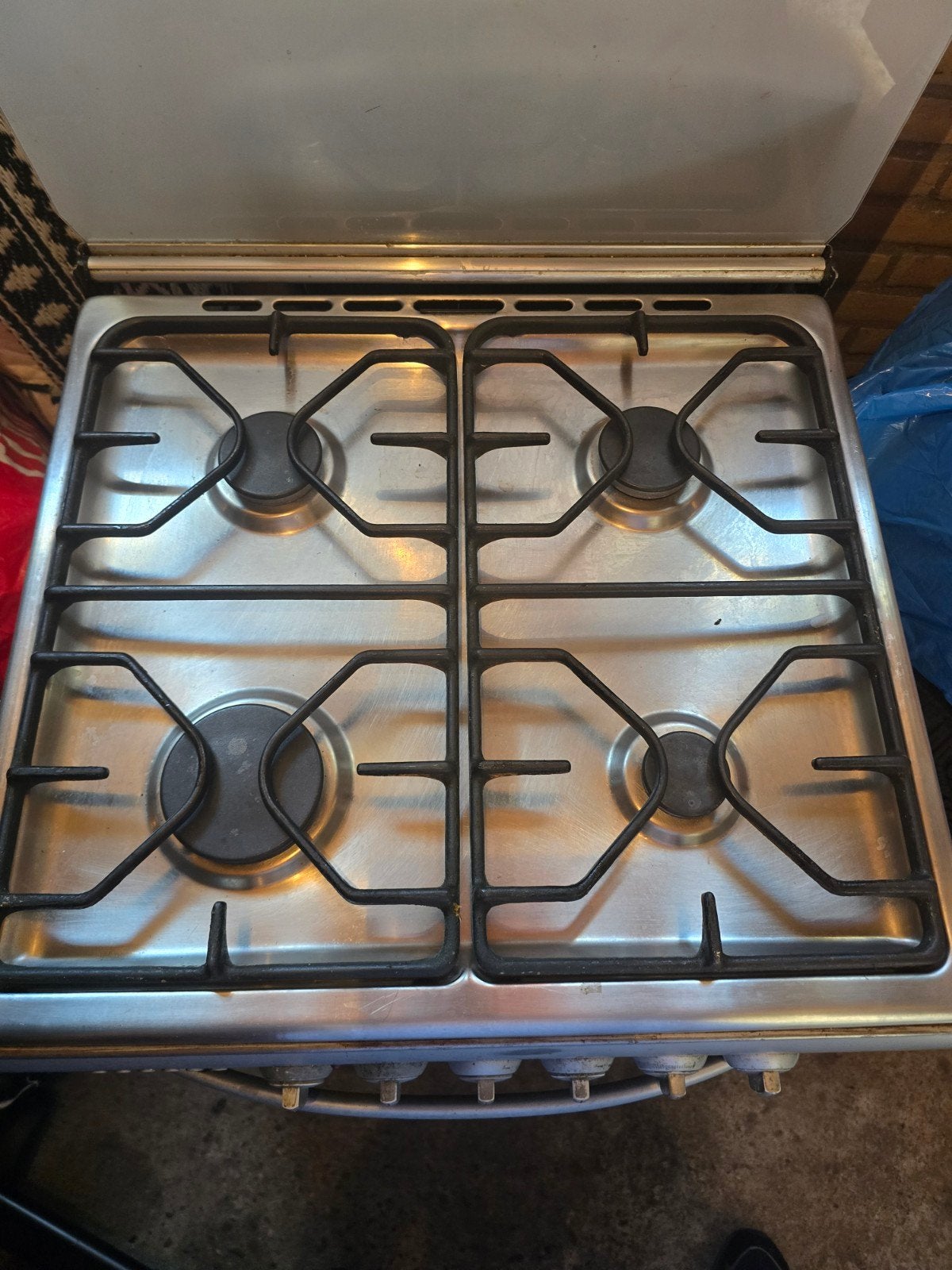Bosch gasfornuis met elektrische oven, Ophalen, Gebruikt, 4 kookzones, Gas
