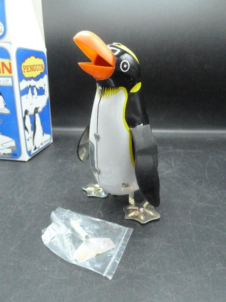 Blikken speelgoed mechanische pinguin, Ophalen of Verzenden