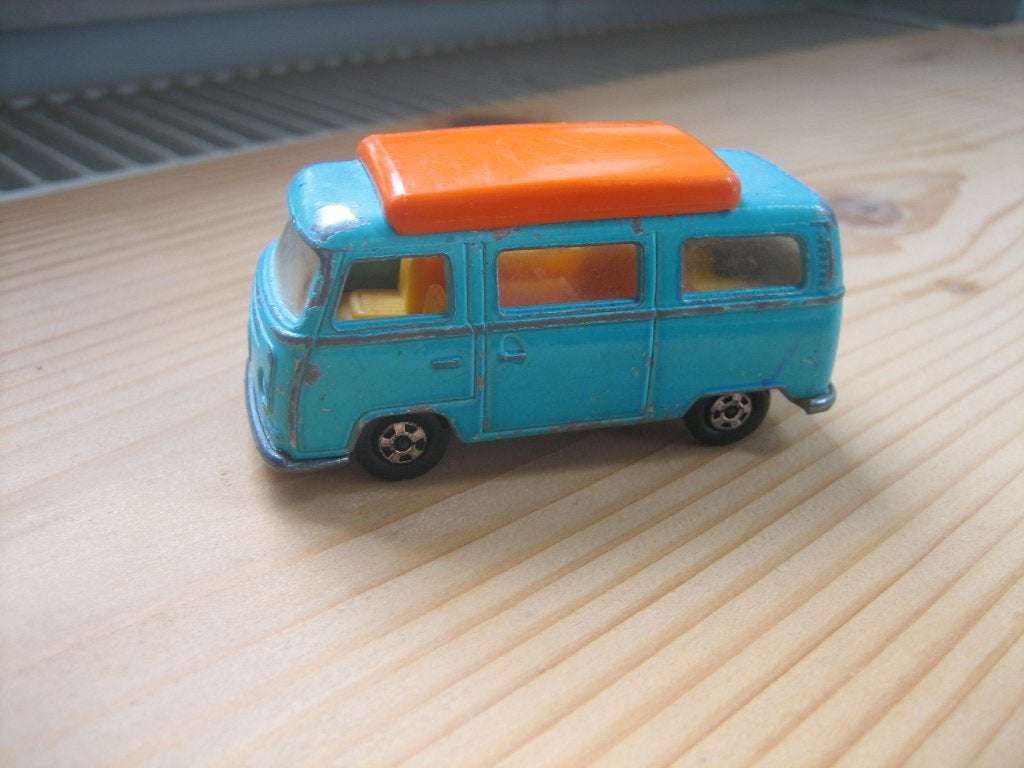 VW T2 camper, Matchbox, Ophalen of Verzenden, Gebruikt, Bus of Vrachtwagen, Overige merken