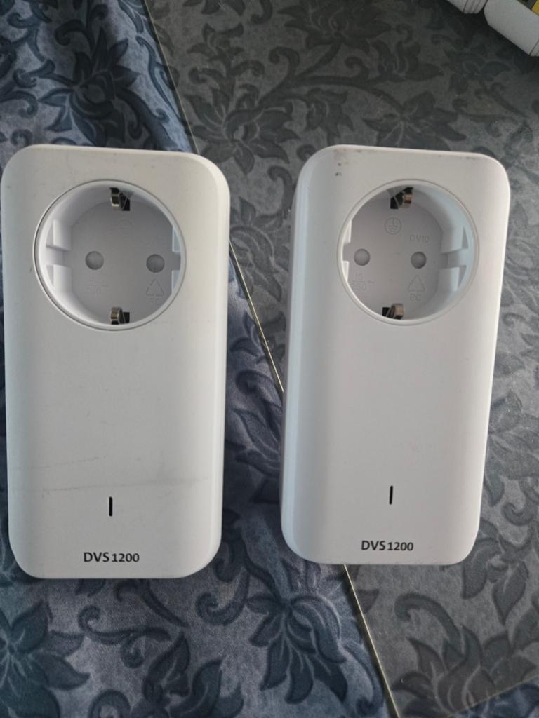 DVS 1200 Powerline adapters (2 stuks), Computers en Software, Powerlines, Ophalen of Verzenden, Gebruikt, DVS