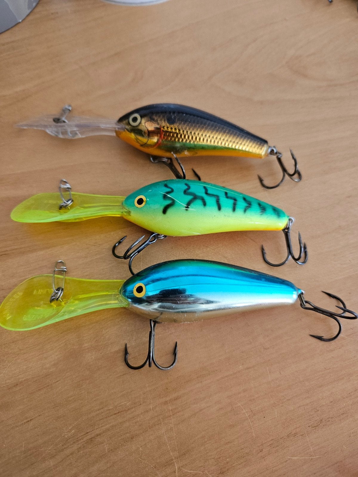 3 x Rapala Downdeep Finland pluggen, Ophalen of Verzenden, Overige typen
