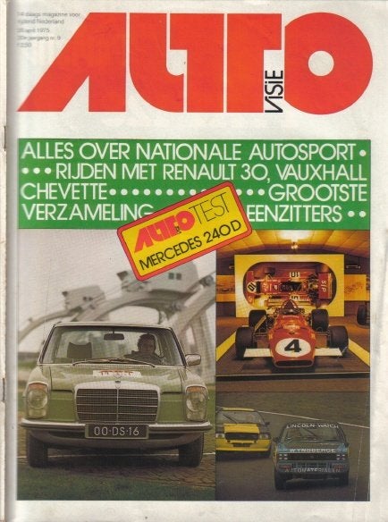 Autovisie 9 1975 : Mercedes Benz 240D 3.0 - Renault 30 TS, Ophalen of Verzenden, Gelezen, Algemeen