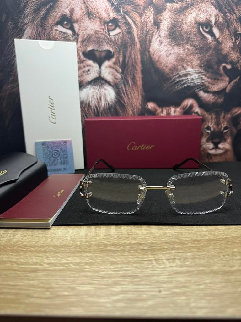 Cartier Bril Diamond cut C Decor, Ophalen of Verzenden, Zo goed als nieuw, Overige merken