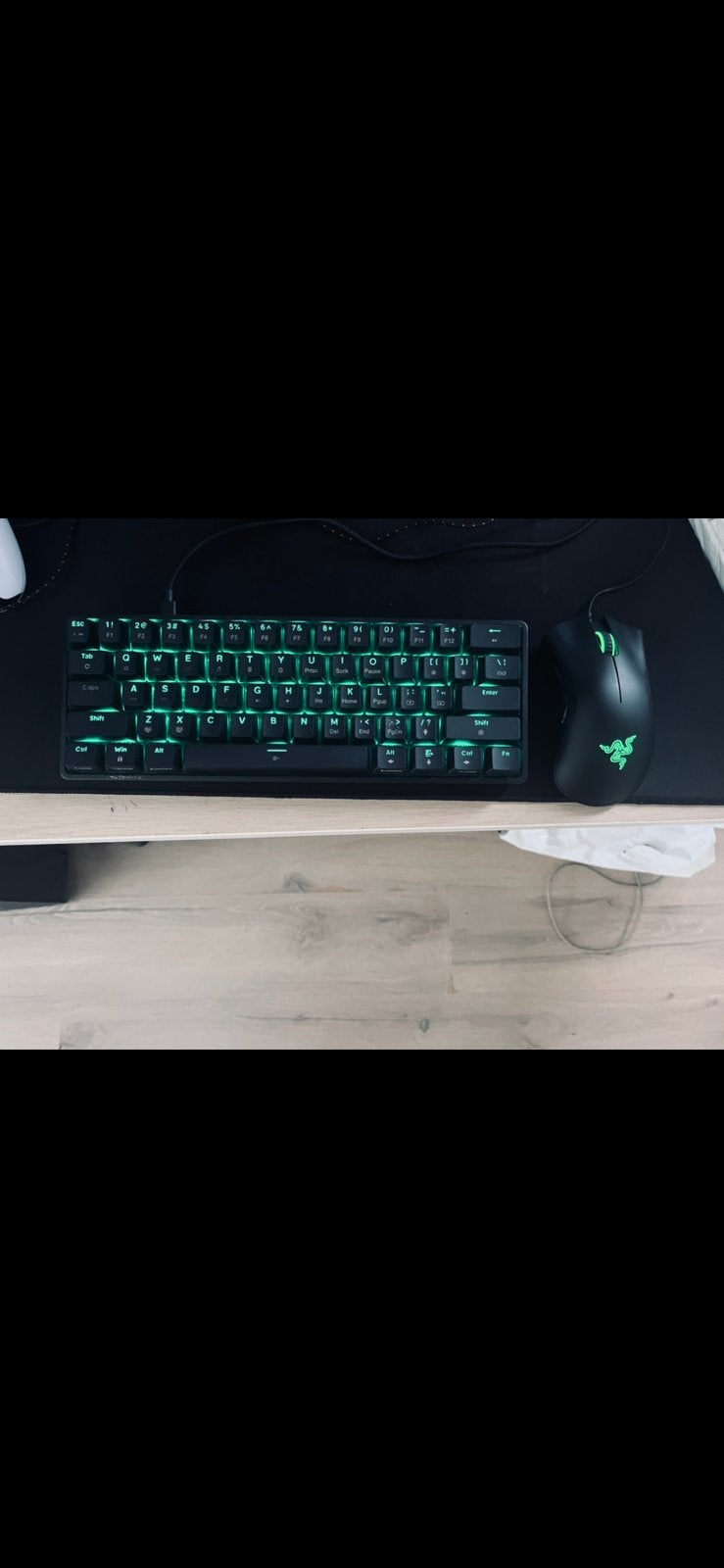 Gaming set | DIERYA DK61SE + Razer DeathAdder Essential, Computers en Software, Ophalen of Verzenden, Zo goed als nieuw