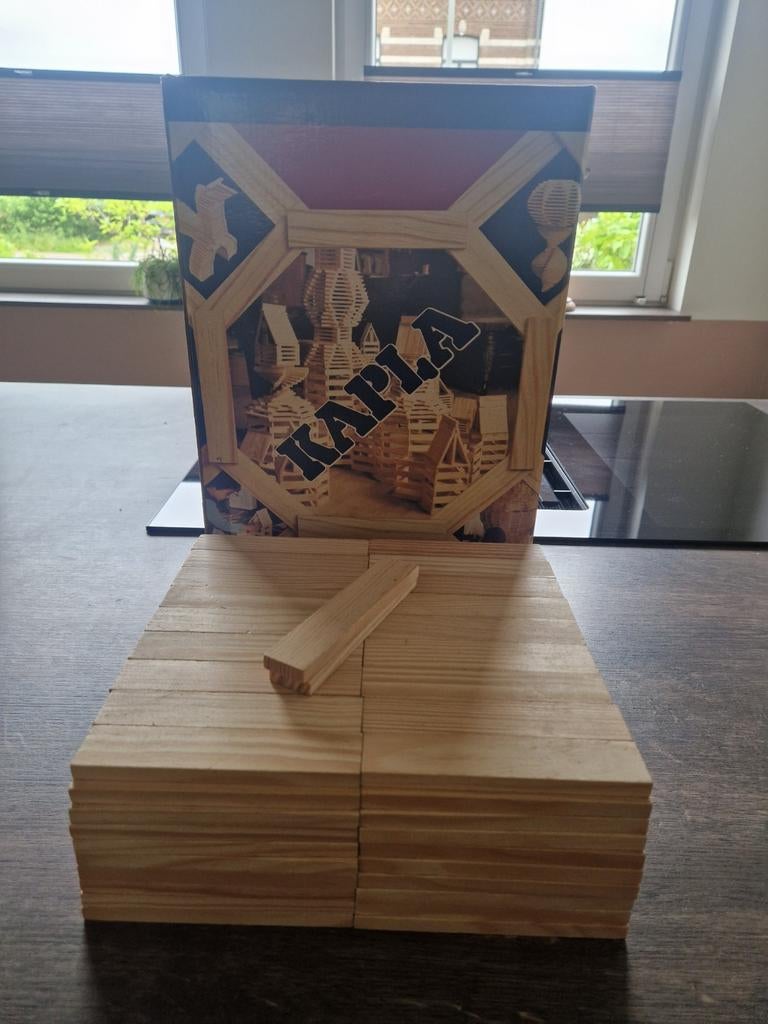 Kapla bouwplankjes - creatief bouwspeelgoed (182 stuks), Kinderen en Baby's, Speelgoed | Bouwstenen, Ophalen of Verzenden, Gebruikt