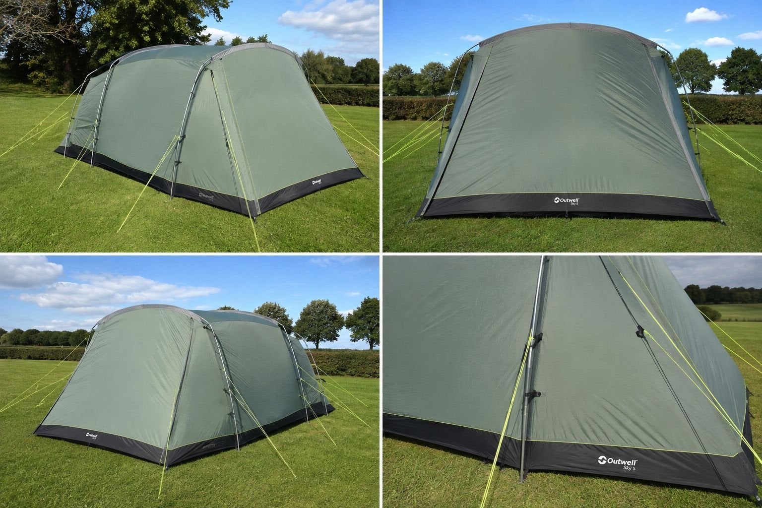 Ruime 5-persoons tent, slechts twee keer gebruikt, Caravans en Kamperen, Tenten, Ophalen, Zo goed als nieuw, Tot en met 5